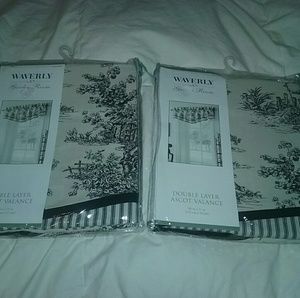 WAVERLY Garden Room Valances 2 NEW Toile